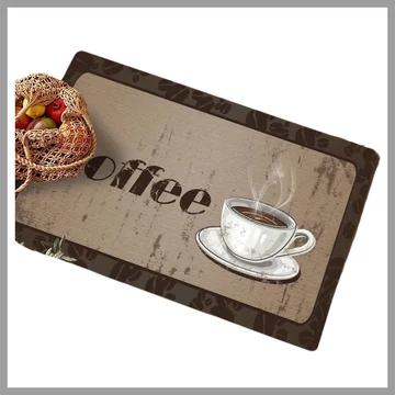 Protišmykový kuchynský koberec s nápisom "COFFEE" – 50 × 80 cm (T) YX527370