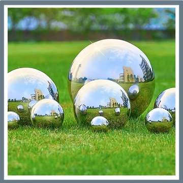 Súprava dekoratívnych gúľ z nehrdzavejúcej ocele 6 ks ND09878