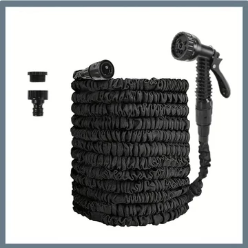 Flexibilná Záhradná Hadica s Postrekovačom – Čierna 15 metra WH339231-15