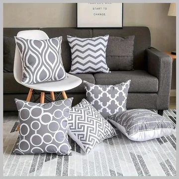 6 ks moderných obliečok na vankúše z bavlneného plátna 40 × 40 cm KB1131805