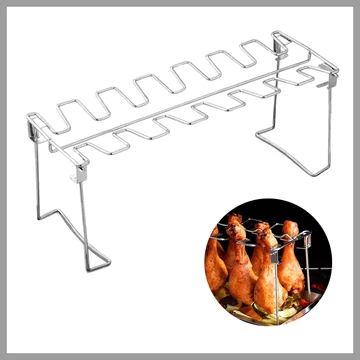 Stojan na kuracie stehná a krídla z nehrdzavejúcej ocele UW464857