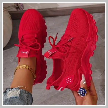 Dámske ultraľahké tenisky červené CU586054-4