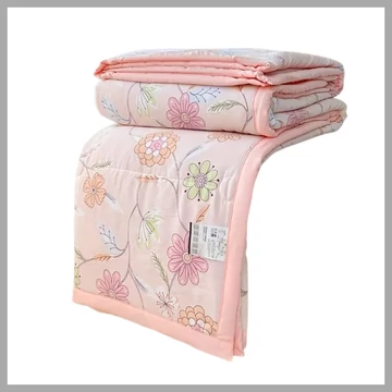 Letná prikrývka s motívom – Ružový kvetinový vzor, 150x200 cm LC1219602-g