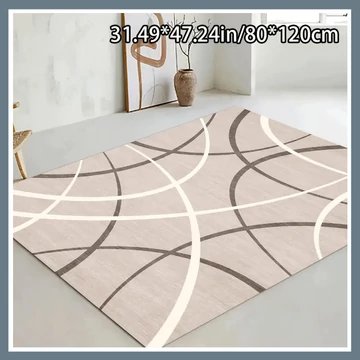 Mäkký zamatový koberec, vzor zakrivených línií 80x120cm BR552959-1