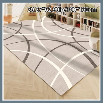 Mäkký zamatový koberec, vzor zakrivených línií 100x160cm BR552959-2