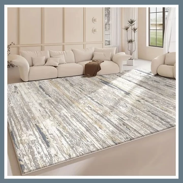 Mäkký zamatový koberec s pruhmi 100x160cm QY954059-1