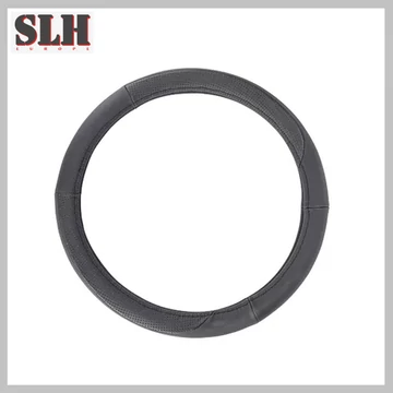 Poťah na volant – kožený, sivý, 38 cm KV-K1014