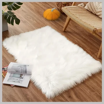 Chlpatý umelý koberec – 60 × 90 cm, mäkký plyš VL452364