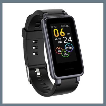 ActiveSense čierny inteligentný náramok – Meranie pulzu, krvného tlaku a okysličenia krvi holm0675