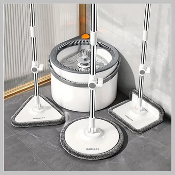 JOYBOS rotačný mop a dvojkomorový vedro systém, 3 vymeniteľné hlavice AN142959