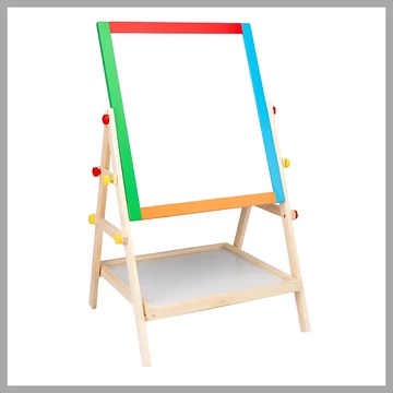 Nastaviteľná detská obojstranná magnetická tabuľa z dreva – HOLM3631