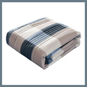 Mäkká a priedušná letná deka 180x200cm - modrá biela PW68406-10