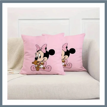 Súprava dekoratívnych poťahov na vankúše s motívom Minnie (2 ks) 45x45 cm AW848051