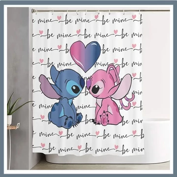 Stitch animovaný vzor sprchová záclona GJ1205815