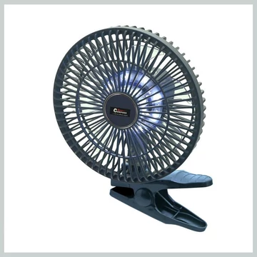 Autok ventilátor s nabíjateľnou batériou a osvetlením SILENT 07230