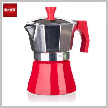BANQUET Kávovar CAMPI Red, 3 šálky 49025031