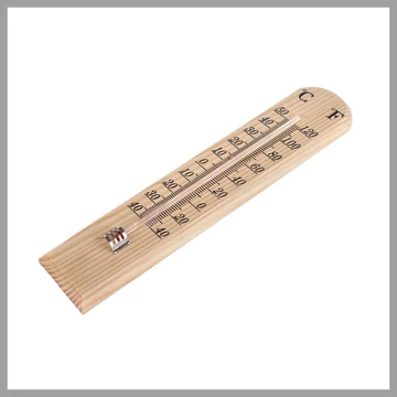HAPPY GREEN Drevený teplomer 25,5 cm 50629520