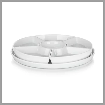 BANQUET Súprava misiek BIANCA s priemerom 28 x 4 cm, 6 + 1 ks 60334535