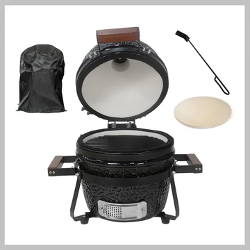 Kamado SE Premium Line gril, 32 cm, lesklá čierna – súprava 16703