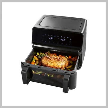 GOURMETMAXX Airfryer Vario dvojkomorová teplovzdušná fritéza 9 l DS14349-L