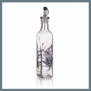 BANQUET Sklenená fľaša na olej 500 ml LEVANDUĽA 04K1006047