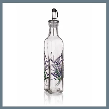 BANQUET Sklenená fľaša na olej 250 ml LEVANDUĽA 04K1007047