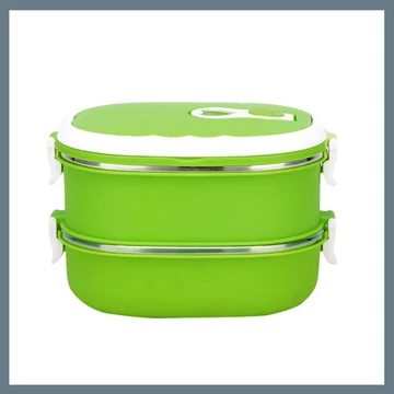 Victor 2-dielna oválna obedová dóza 1,8 l, zelená V-1652-Z