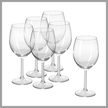 Súprava pohárov na víno LEONA 340 ml, 6 ks 02B4G006340