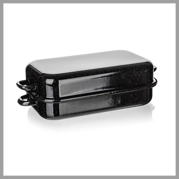 BANQUET CULINARIA smaltovaný štvorcový pekáč s pokrievkou, čierny, 2-dielny, 35 cm 13705053