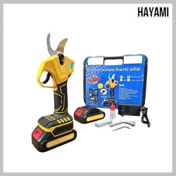 Hayami akumulátorové záhradnícke nožnice s LCD displejom, 2× 68V batéria – HA-1040