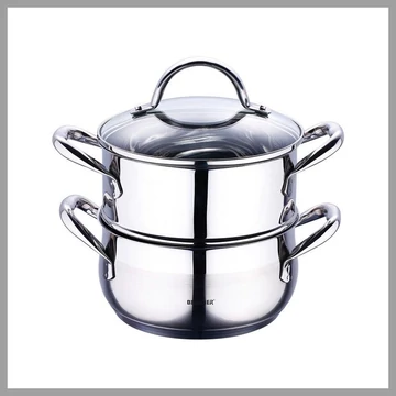 Bergner nerezový parný hrniec 2,2 l – BG-6521