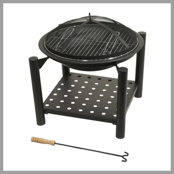 Ohnisko s grilovacím roštom a pokrievkou SABATINI – 13015