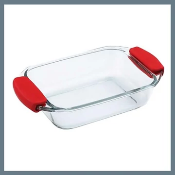 Bergner žiaruvzdorná sklenená misa so silikónovým úchytom, 1,6 l – BG-2001006