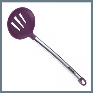 Bergner silikónová dierovaná naberačka (cedidlo) – fialová – BG-3363-PU