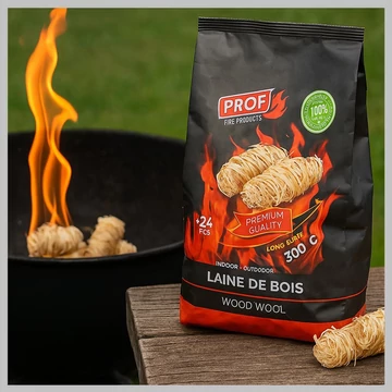 PROF ekologický podpaľovač z drevitej vlny WOODWOOL_ZE