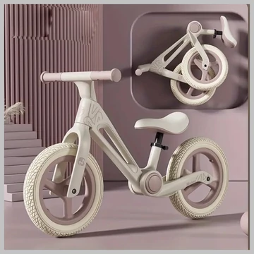 Skladací prémiový detský odrážací bicykel – ružový BJ272233-3