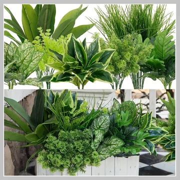 18 ks umelých vonkajších rastlín s UV ochranou DK381452