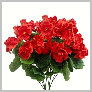 4 ks umelý muškátový zväzok, UV-odolný, 35 cm FW906425