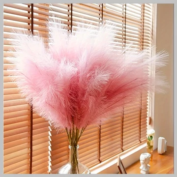 6 ks dekoračná umelá pampová tráva ružová 95 cm NF385649-2