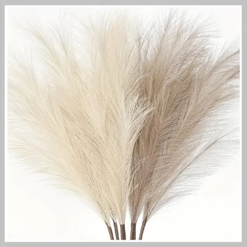 6 ks dekoračná umelá pampová tráva béžová/hnedá 95 cm NF385649