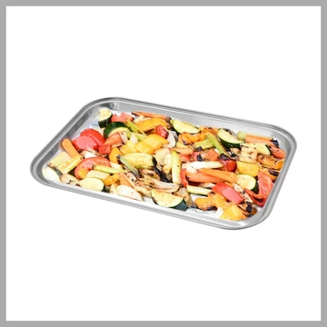 Grilovacia tácka z nehrdzavejúcej ocele 34 × 24 cm 13072