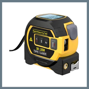 MIGPRC 100 m laserový diaľkomer a 5 m oceľový merací pás YQ05674-100