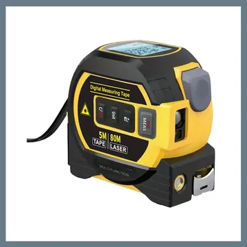 MIGPRC 80 m laserový diaľkomer a 5 m oceľový merací pás YQ05674-80