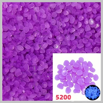 5200 kusov svietiacich dekoračných kamienkov – UV fialové JQ1412517-2
