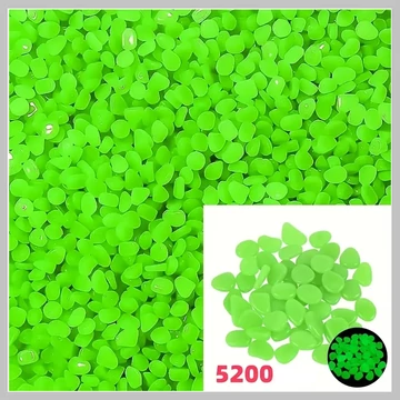 5200 kusov svietiacich dekoračných kamienkov – UV zelené JQ1412517-6