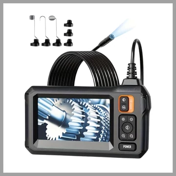 Vodotesný priemyselný endoskop - 8 mm digitálny boroskop so 4,3“ IPS displejom, dvojitý objektív (5 m) PC26454-b