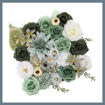 Umelá kytica – odtiene zelenej LM141131