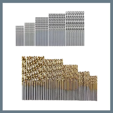 100-dielna súprava vrtákov z rýchloreznej ocele s titánovým a strieborným povrchom PF555382