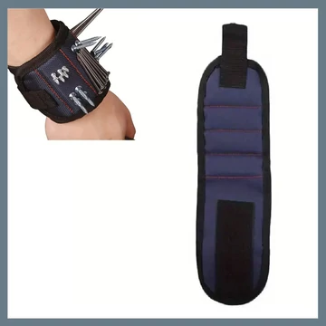 Magnetický remienok na zápästie na uchytenie skrutiek a klincov – tmavomodrý WW06543-2