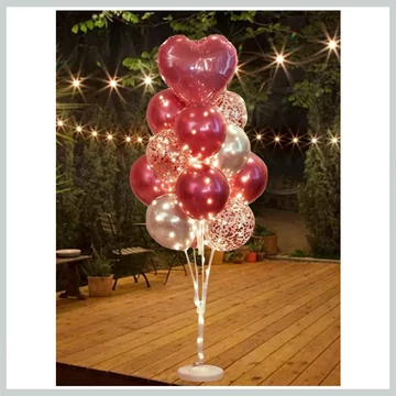 Sada 13 ružových balónov a LED svetiel 31821087